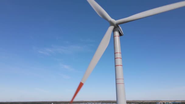 Green Energy Wind Turbines Wind Turbines Alternative Energy Sources Renewable — Video Stock