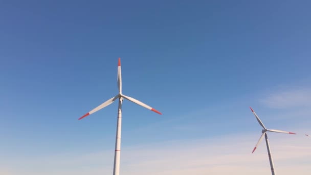 Green Energy Wind Turbines Wind Turbines Alternative Energy Sources Renewable — Stock videók
