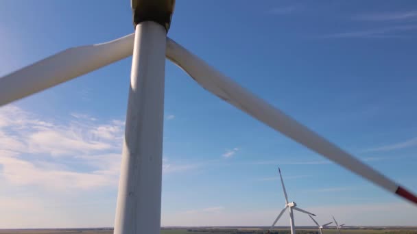 Green Energy Wind Turbines Wind Turbines Alternative Energy Sources Renewable — Video Stock
