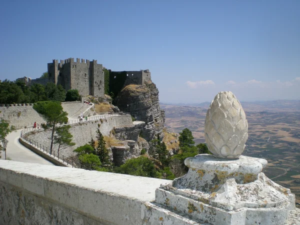 Balio castle towers in Erice, Sicily — Stock Photo, Image