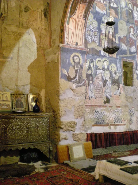 Mosteiro de Deir Mar Musa al-Habashi Nebek, Síria . . — Fotografia de Stock