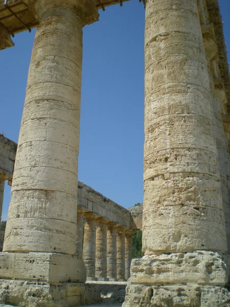 De Dorische tempel van segesta in Sicilië, Italië — Stockfoto