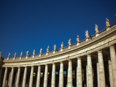 Piazza san pietro. Vatikan Şehri. Roma.