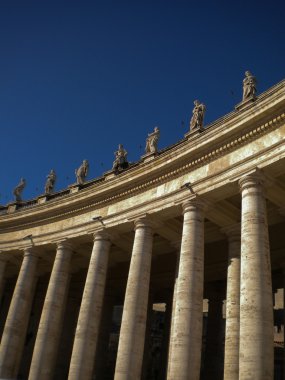 Piazza san pietro. Vatikan Şehri. Roma.