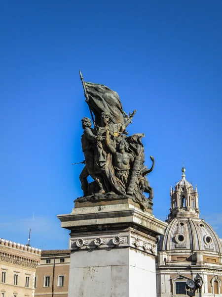 Монументо-Национале-а-Витторио Эммануил II — стоковое фото