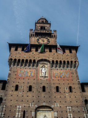 Sforza Kalesi Milano, İtalya.