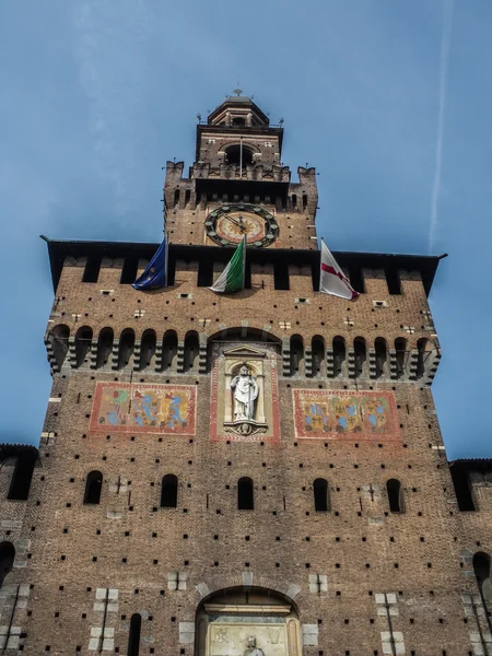 Slottet sforza's i Milano, Italien. — Stockfoto