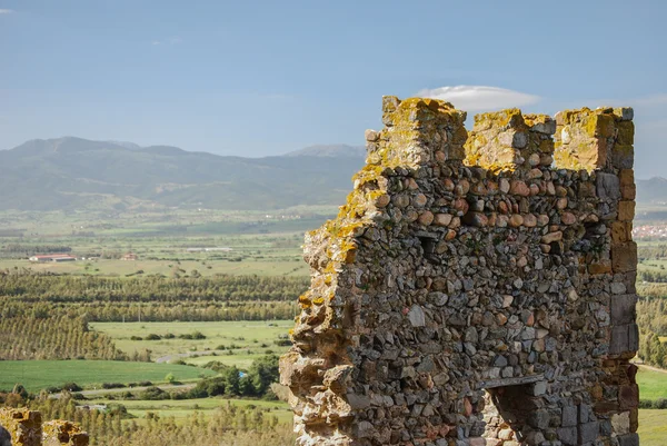 Fragment of Castle of Acquadda. Sardinia. Italy — Stock Photo, Image