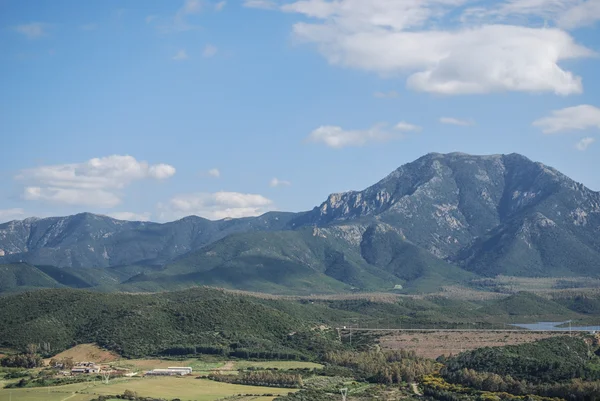 Vista dal Castello di Acquadda. Sardegna. Italia — Foto Stock