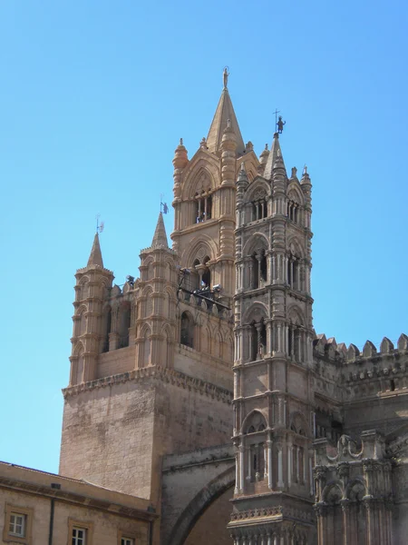 Katedrála maria santissima assuanta v Palermu na Sicílii — Stock fotografie