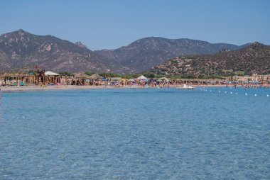 güzel Denizi Villasimius Sardunya, İtalya