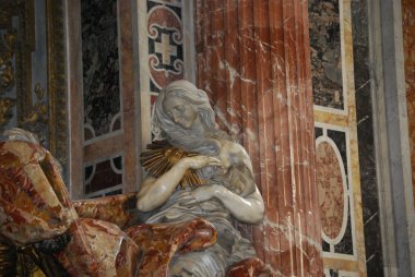 saint Peter's Bazilikası Vatikan - iç ünlü kilise