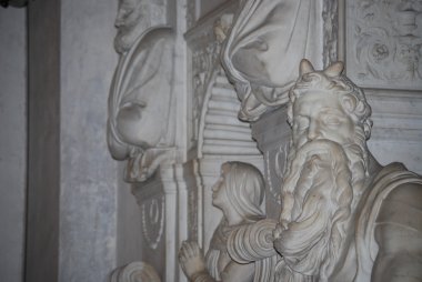 Musa, michelangelo, san pietro vincoli, Roma, İtalya'nın heykeli
