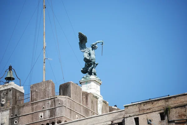 カステル ・ サンタンジェロ ローマ、イタリアのビュー — ストック写真