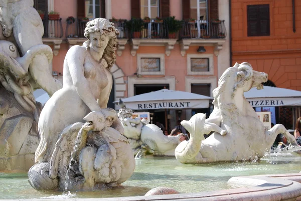 Neptune Fountain in Rome, Italy — Stock Photo, Image