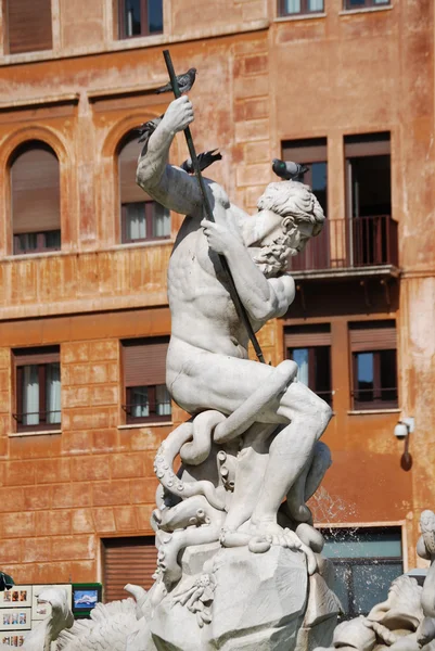 Fontana di Nettuno a Roma — Foto Stock