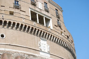 Görünüm castel sant'angelo Roma, İtalya