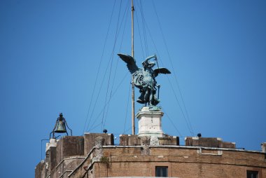 Görünüm castel sant'angelo Roma, İtalya