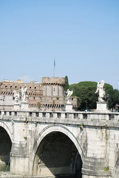 Pohled z castel sant'angelo Řím, Itálie — Stock fotografie