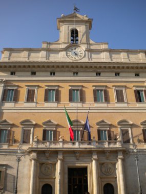 İtalya Roma'da montecitorio Sarayı'nın