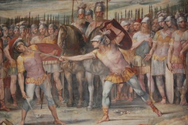 Bir Roma capitoline müzelerinin oda içinde