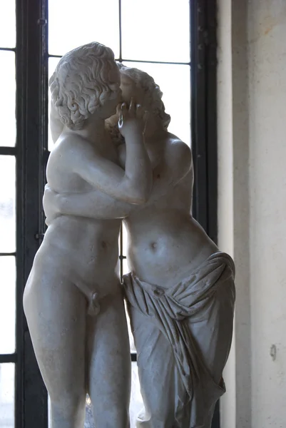 Dentro de um dos quartos dos Museus Capitolinos em Roma — Fotografia de Stock