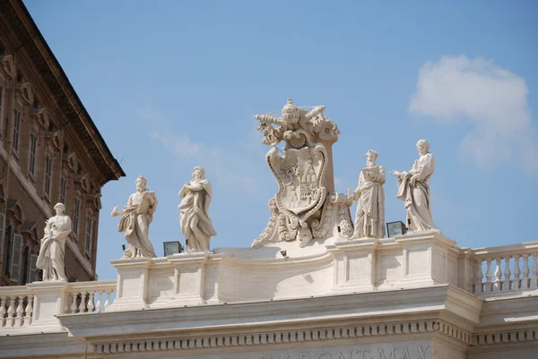 Petersdom, Petersplatz, Vatikanstadt — Stockfoto