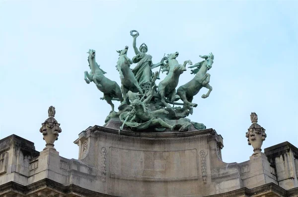 Detalhe Fachada Grand Palais Des Champs Elysees Paris — Fotografia de Stock
