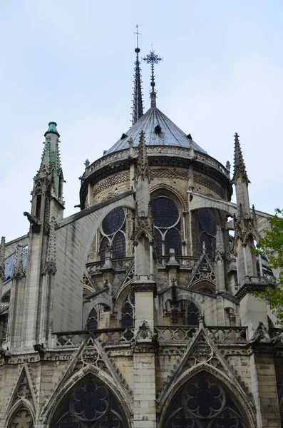 Paris Franța Faimoasele Statui Sfinte Ale Catedralei Notre Dame Patrimoniul — Fotografie, imagine de stoc