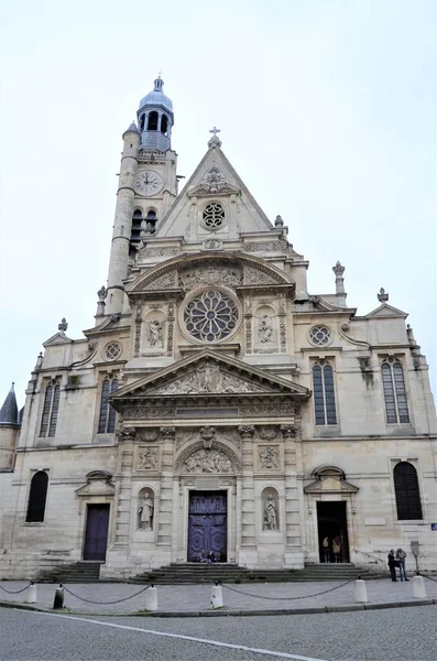 Paroisse Saint Tienne Mont Katholische Kirche Von Paris — Stockfoto