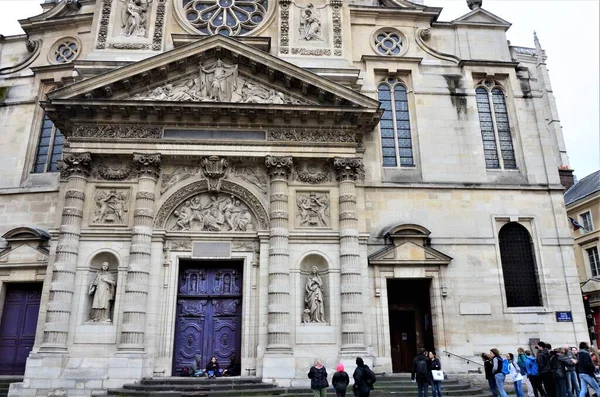 Parroisse Saint Tienne Mont Iglesia Católica París —  Fotos de Stock