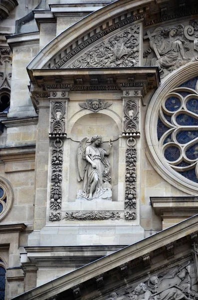 Paroisse Saint Tienne Mont Catholic Church Paris — стокове фото