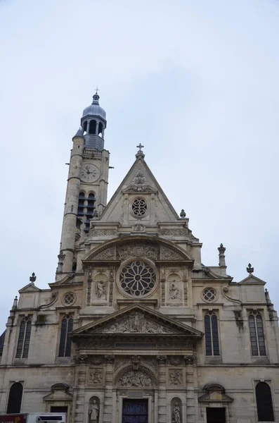 Paroisse Saint Tienne Mont Igreja Católica Paris — Fotografia de Stock