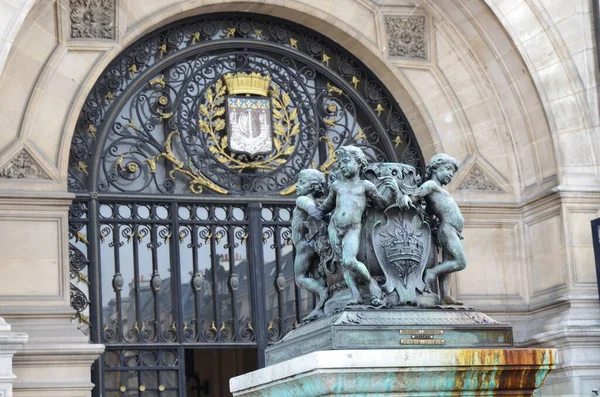 Facade City Hall Paris — 图库照片