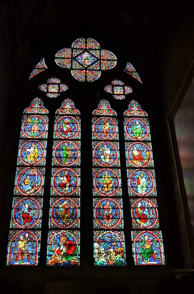 Intérieur Cathédrale Notre Dame Paris France — Photo