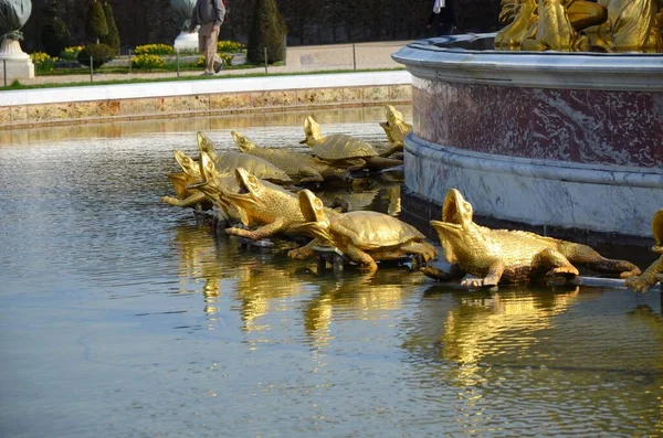 Bahçe Versailles Fransa Latona Havuza — Stok fotoğraf