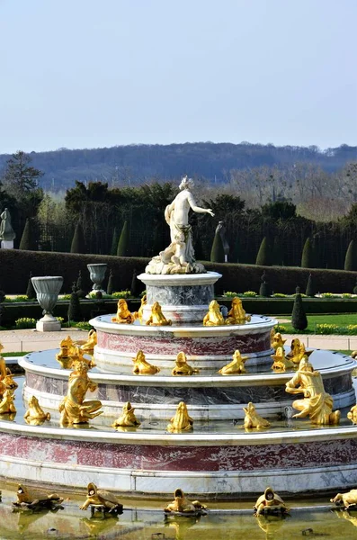 Der Latona Brunnen Garten Von Versailles Frankreich — Stockfoto