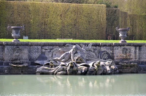 Neptunbrunnen Garten Des Berühmten Versailler Schlosses Paris — Stockfoto