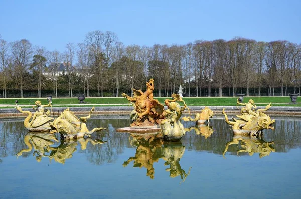 Fuente Del Dragón Parque Versalles París — Foto de Stock