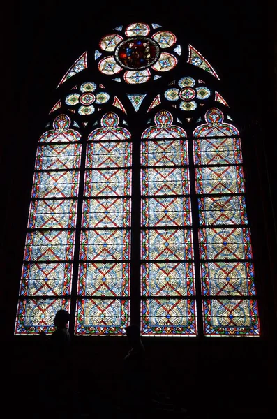 Interior Catedral Notre Dame París Francia — Foto de Stock