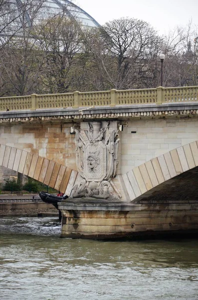 Puentes Piedra Sobre Río Sena París —  Fotos de Stock