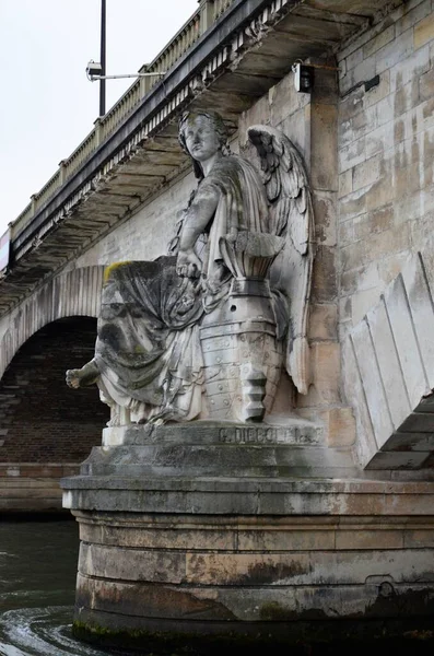 Каменные Мосты Через Реку Сена Париже — стоковое фото