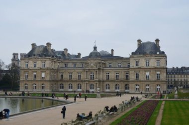 Luxembourg Palace and park in Paris, the Jardin du Luxembourg, Paris (France)