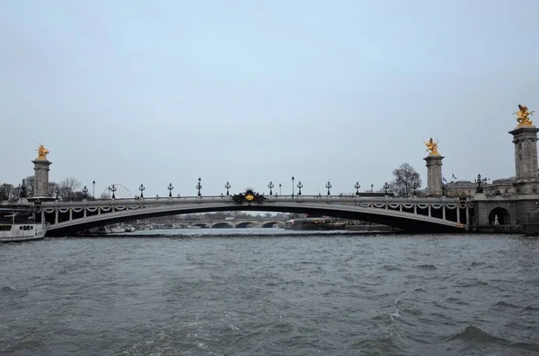 Famous Alexandre Iii Bridge Sunset Paris France — Stock Photo, Image
