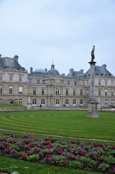 Palacio Parque Luxemburgo París Jardín Luxembourg París Francia — Foto de Stock