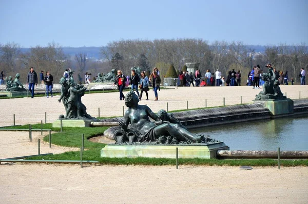 Statue Gardens Versailles Palace Paris France — ストック写真