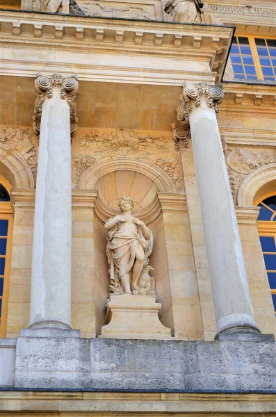 Fragmentos Arquitectónicos Del Famoso Palacio Versalles París Francia — Foto de Stock
