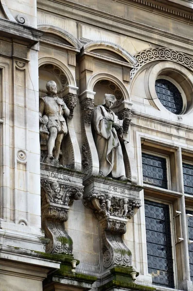 Фасад Ратуши Парижа Франция — стоковое фото