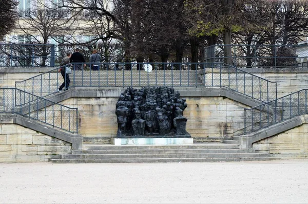 Day View Jardin Des Tuileries Garden Paris France — 图库照片