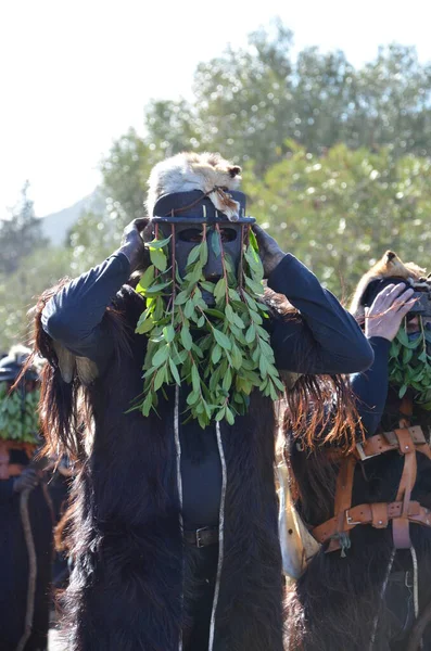 Teulada Sardinia Traditional Masks Sardinia — Stock fotografie